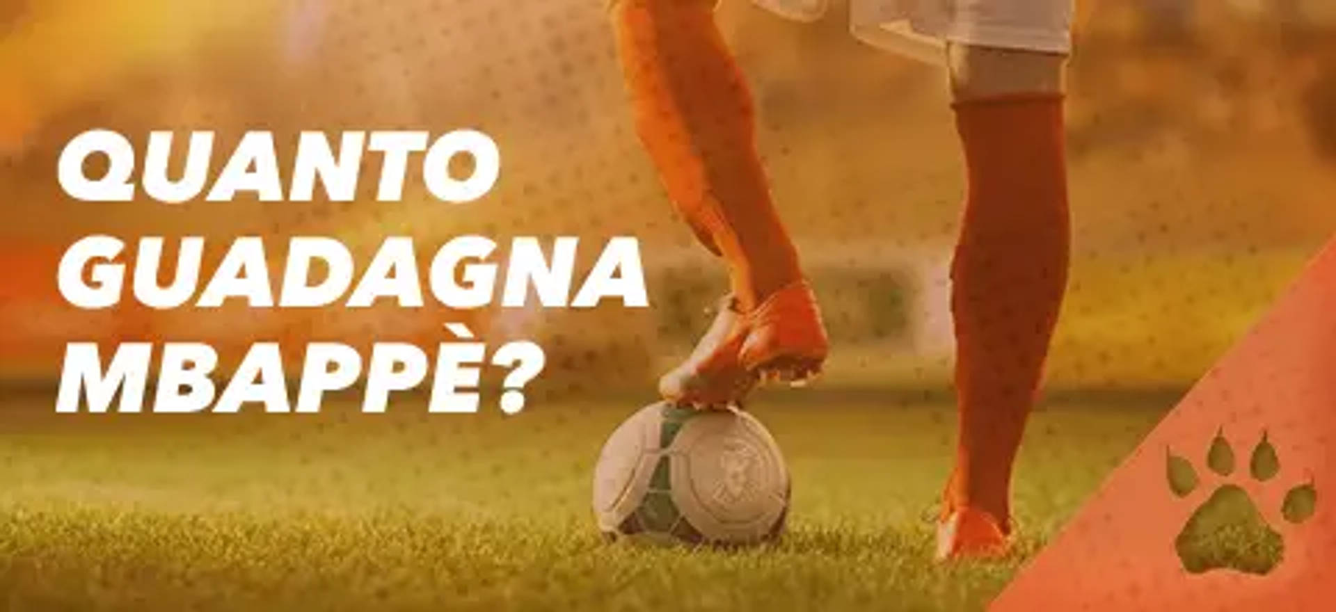 Quanto guadagna Mbappé? Calciatore con il piede sulla palla.