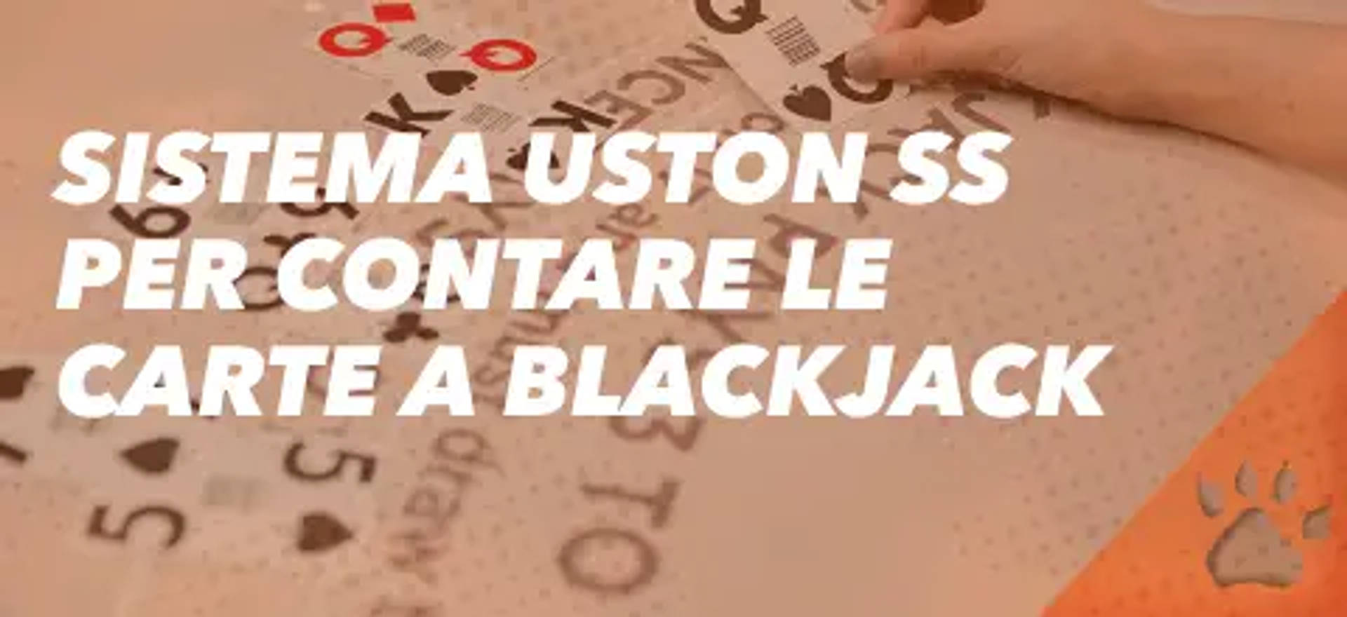 Immagine promozionale del sistema Uston SS per contare le carte a Blackjack.