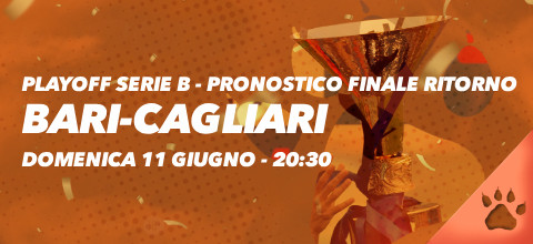 Pronostico Bari-Cagliari - 11 giugno | Playoff Serie B | LeoVegas News & Blog Sport