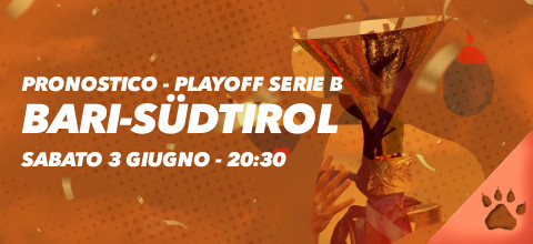 Pronostico Bari-Südtirol - Playoff Serie B - 2 Giugno 2023 | Playoff Serie B | News & Blog LeoVegas Sport