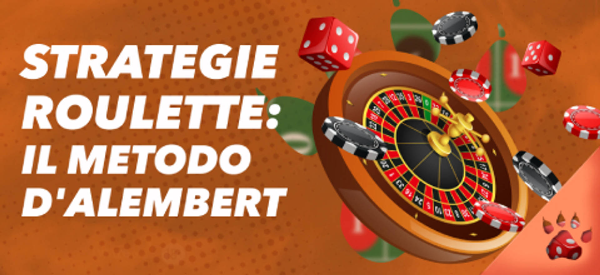 Strategie Roulette: Il Metodo D'Alembert, con una ruota della roulette e fiches.