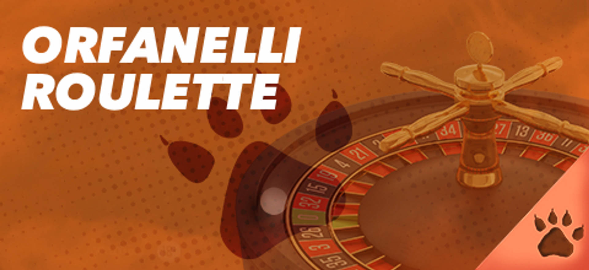 Orfanelli Roulette, gioco da casinò online con ruota e logo.