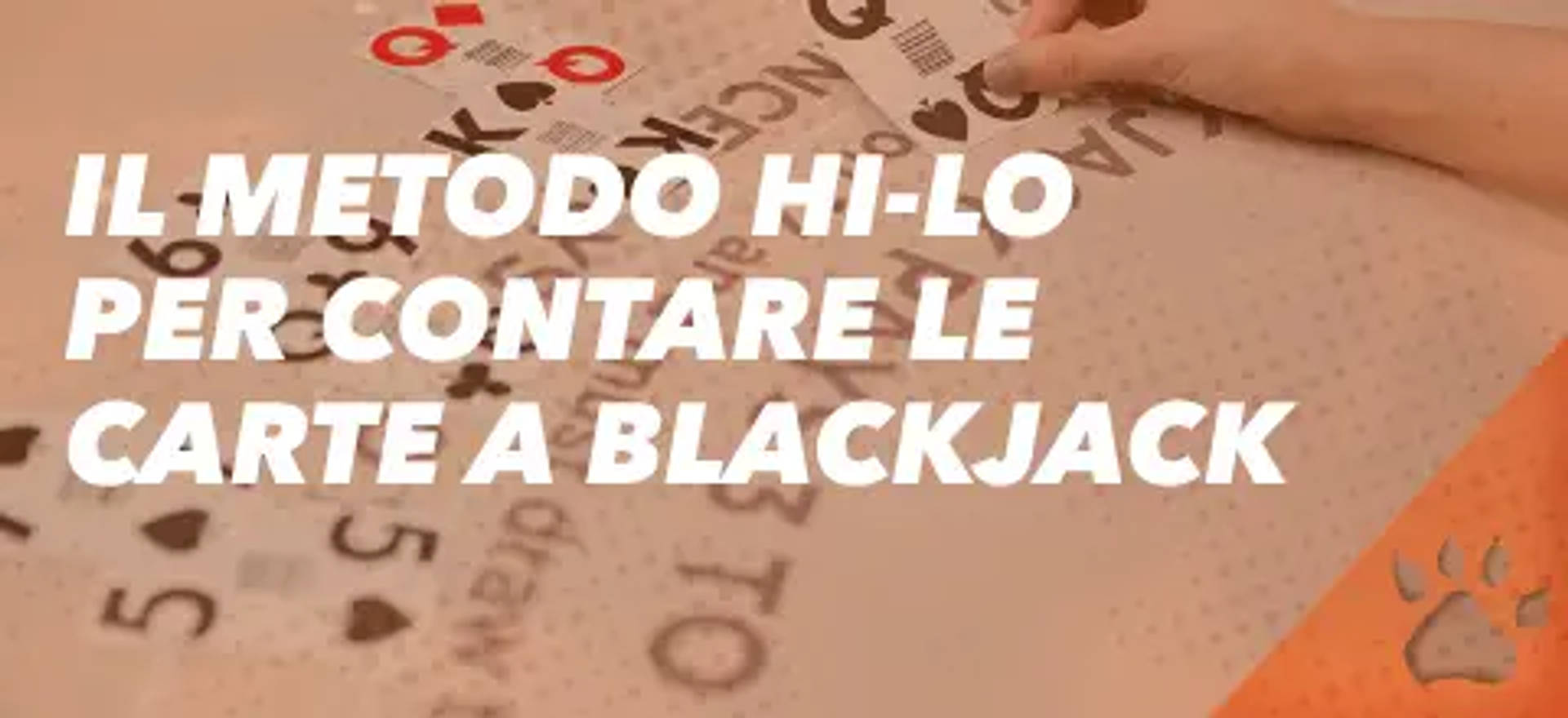Il metodo Hi-Lo per contare le carte a Blackjack.