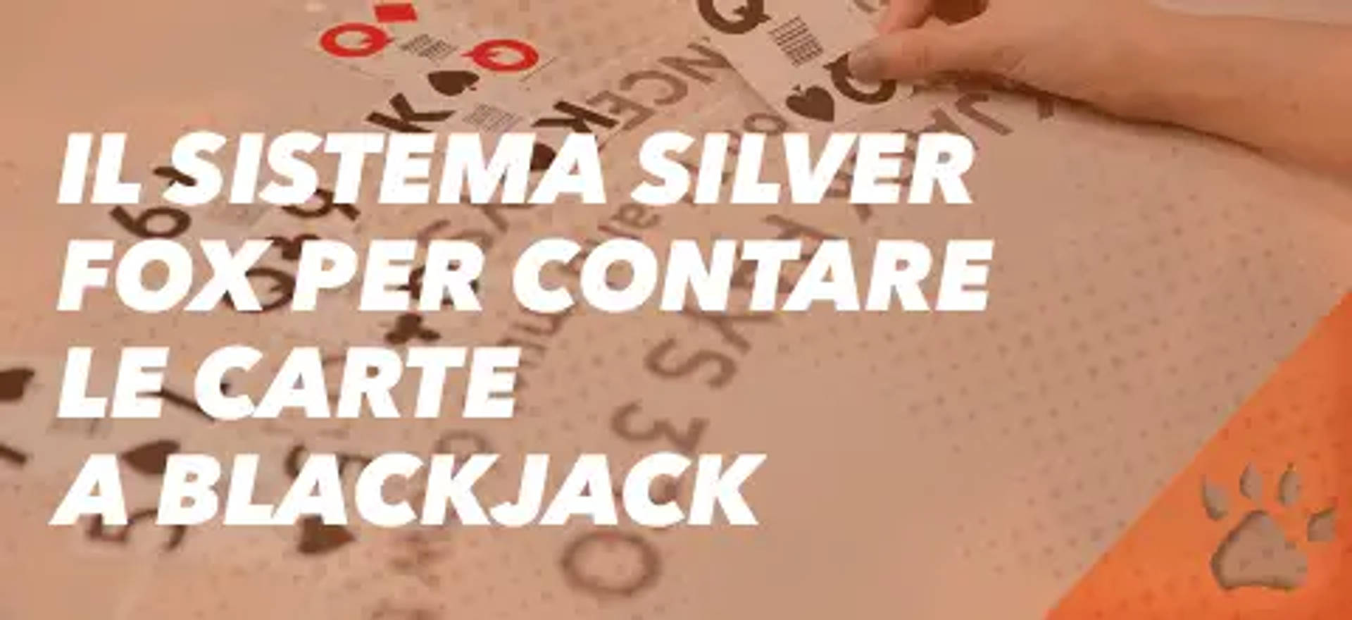 Sistema Silver Fox per contare le carte