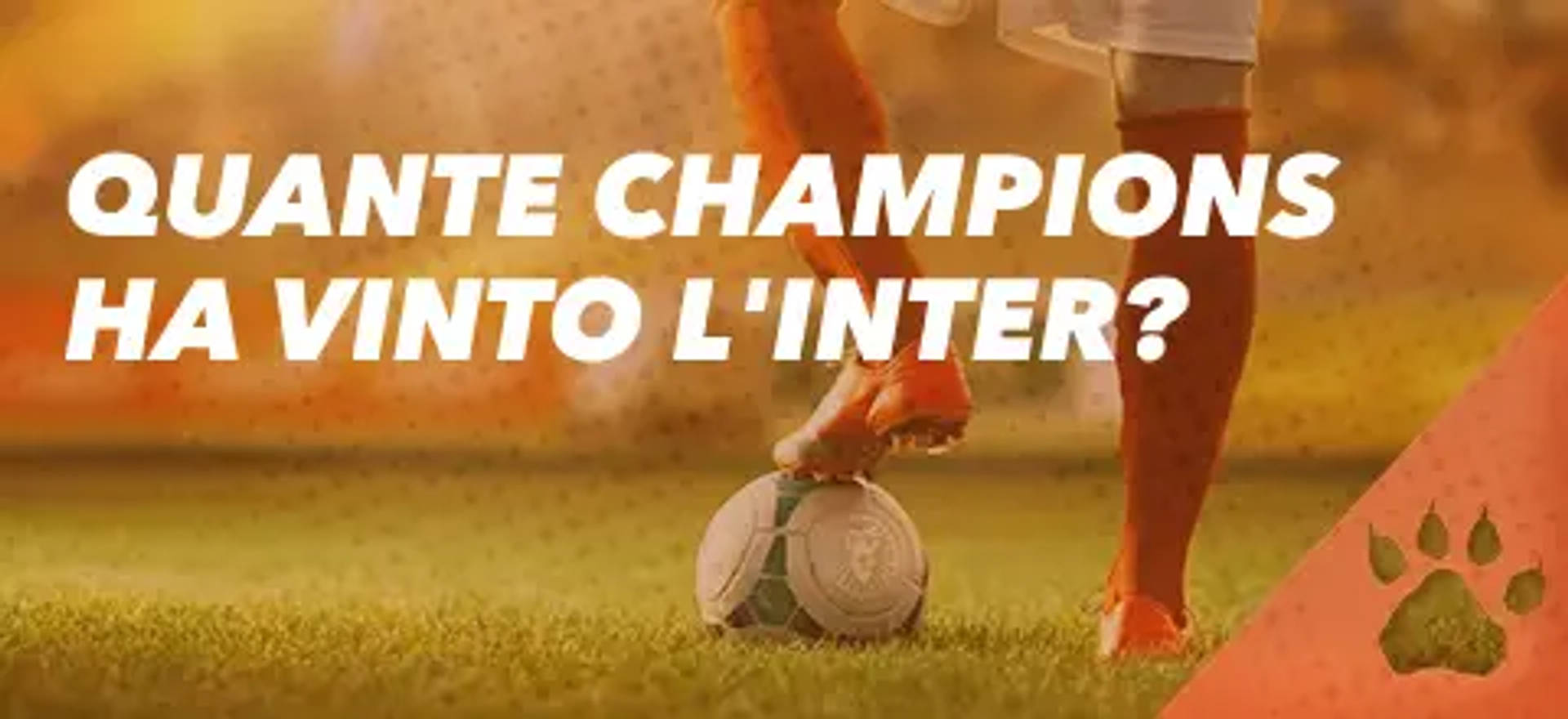 Calciatore con la domanda "Quante Champions ha vinto l'Inter?" (How many Champions has Inter won?)