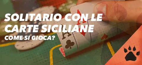 Solitario con le carte siciliane